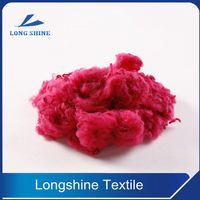 Red Polyester Staple Fiber