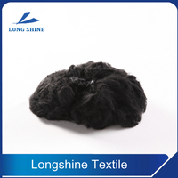 Black Polyester Staple Fiber